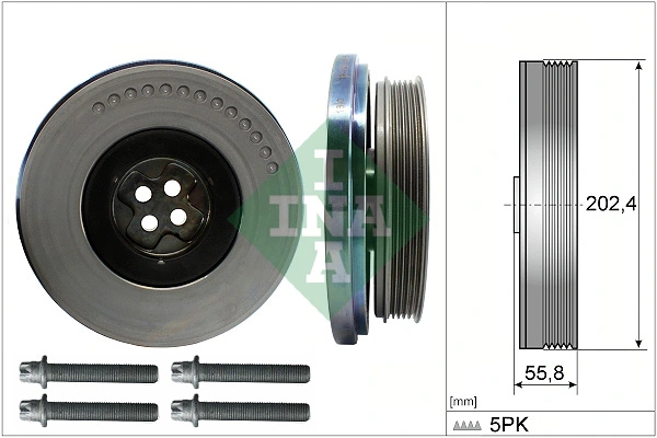Belt Pulley Set, crankshaft